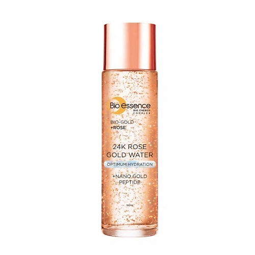 

BIO ESSENCE Вода для лица для сияющей и гладкой кожи с золотом и экстрактом розы 100.0, Вода для лица для сияющей и гладкой кожи с золотом и экстрактом розы