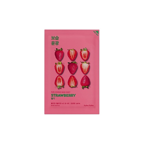 

HOLIKA HOLIKA Маска для лица тканевая освежающая Pure Essence Mask Sheet Strawberry, Маска для лица тканевая освежающая Pure Essence Mask Sheet Strawberry