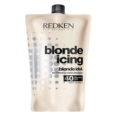 

REDKEN 12 % кремовый проявитель Blonde Idol 40 Vol для обесцвечивания волос 1000.0, 12 % кремовый проявитель Blonde Idol 40 Vol для обесцвечивания волос