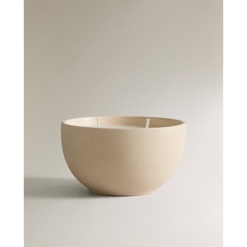 

ZARA HOME Свеча с двумя фитилями в керамической чаше 1.0, Свеча с двумя фитилями в керамической чаше