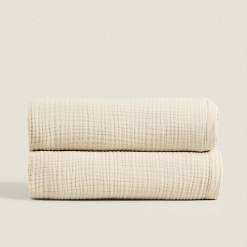 

ZARA HOME Плед из хлопкового муслина 220 x 240, Плед из хлопкового муслина 220 x 240