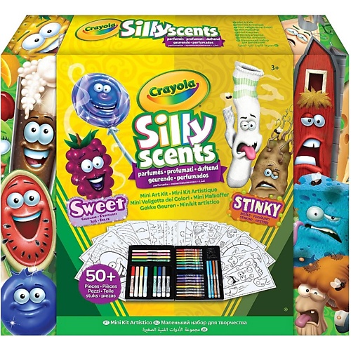 

CRAYOLA Набор ароматизированных карандашей и фломастеров Silly Scents Mini Kit, Набор ароматизированных карандашей и фломастеров Silly Scents Mini Kit