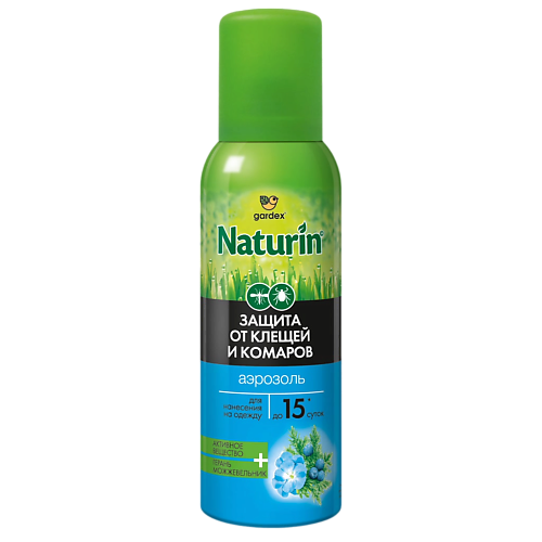 

GARDEX Naturin Аэрозоль от комаров и клещей на одежду 100.0, Naturin Аэрозоль от комаров и клещей на одежду