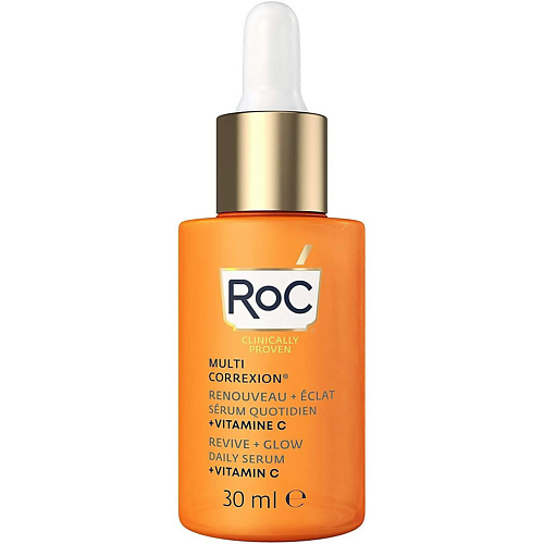 

ROC Осветляющая сыворотка с витамином С для лица и области декольте Multi Correxion Revive + Glow 30.0, Осветляющая сыворотка с витамином С для лица и области декольте Multi Correxion Revive + Glow