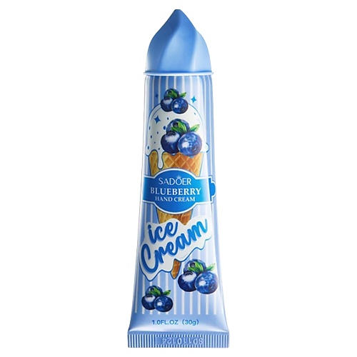 

SADOER Крем для рук Ice Cream питательный с ароматом черники, Крем для рук Ice Cream питательный с ароматом черники
