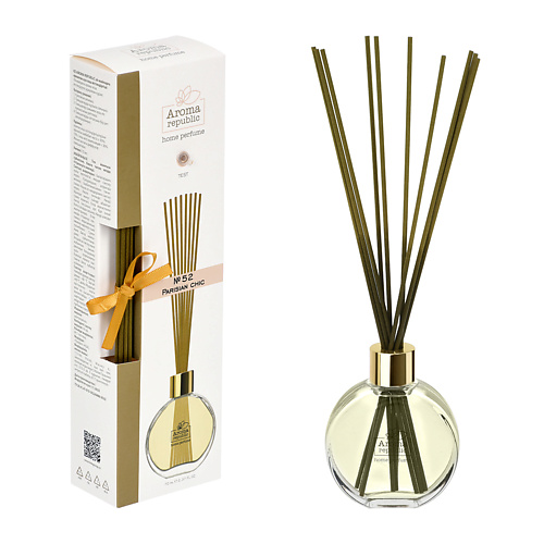 

AROMA REPUBLIC Ароматический диффузор в стеклянном флаконе,"№52 Parisian chic" 70, Ароматический диффузор в стеклянном флаконе,"№52 Parisian chic"