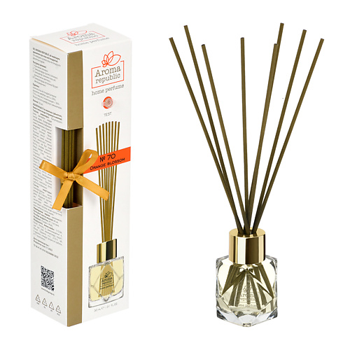 

AROMA REPUBLIC Ароматический диффузор в стеклянном флаконе,"№70 Orange blossom" 30, Ароматический диффузор в стеклянном флаконе,"№70 Orange blossom"