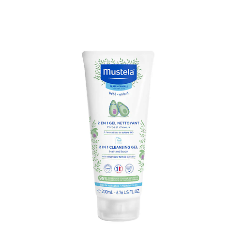 

MUSTELA Детский гель для купания 2 in 1 Cleansing Gel, для тела и волос 200.0, Детский гель для купания 2 in 1 Cleansing Gel, для тела и волос