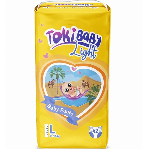 

TOKIBABY Подгузники - трусики L 9-14 кг 42.0, Подгузники - трусики L 9-14 кг