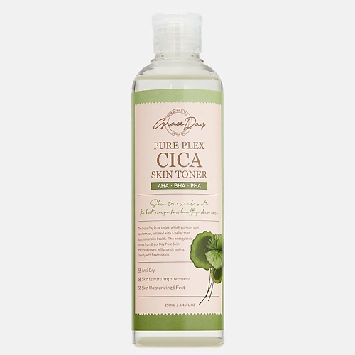 

GRACE DAY Восстанавливающий тонер для лица с центеллой азиатской Pure Plex Cica Skin Toner 250.0, Восстанавливающий тонер для лица с центеллой азиатской Pure Plex Cica Skin Toner