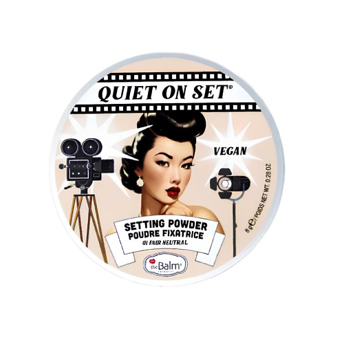 

THEBALM Пудра для лица Quiet on set, Пудра для лица Quiet on set