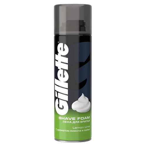 

GILLETTE Пена для бритья Лимон и Лайм, Пена для бритья Лимон и Лайм