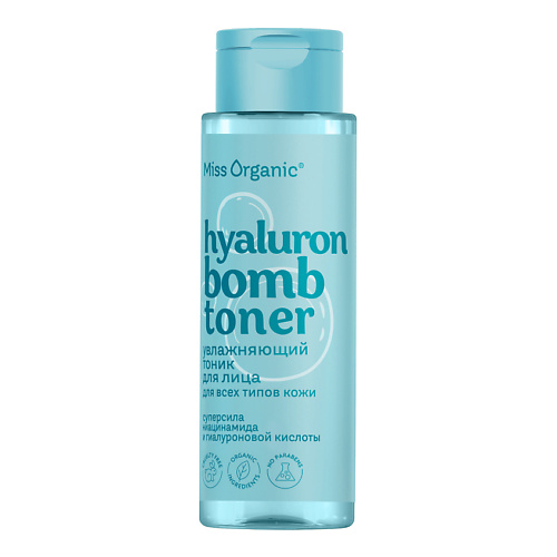 MISS ORGANIC Тоник увлажняющий для всех типов кожи HIALURON BOMB TONER 190.0