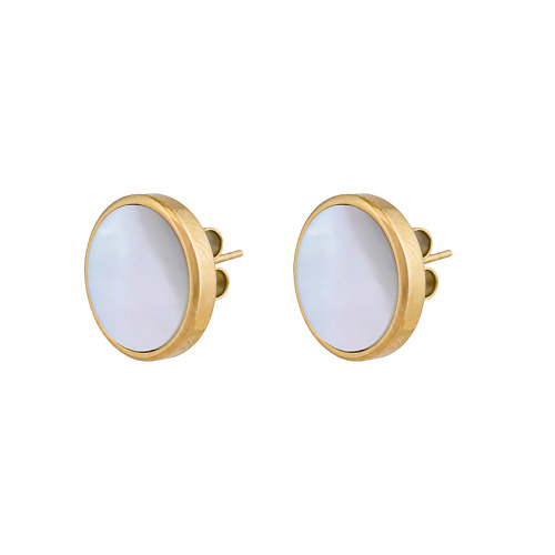 

FIORE LUNA Пусеты SHELL WHITE, Пусеты SHELL WHITE