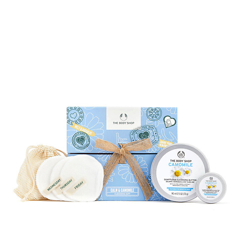 

THE BODY SHOP Набор для снятия макияжа Camomile: Очищающее масло + Многоразовые диски 110.0, Набор для снятия макияжа Camomile: Очищающее масло + Многоразовые диски