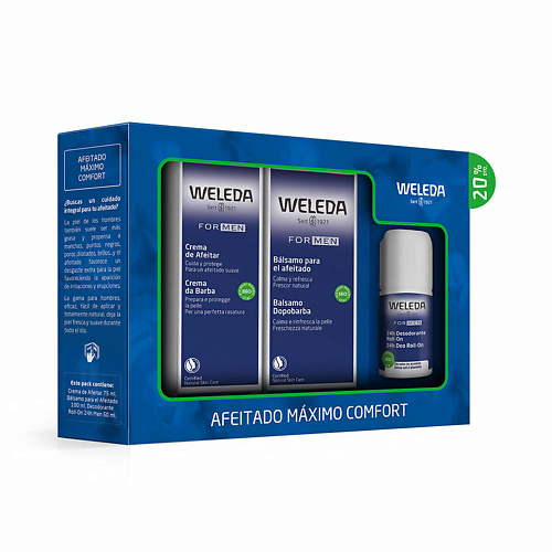 

WELEDA Набор For Men Shaving Kit: Крем для бритья + Бальзам после бритья + Роликовый дезодорант, Набор For Men Shaving Kit: Крем для бритья + Бальзам после бритья + Роликовый дезодорант