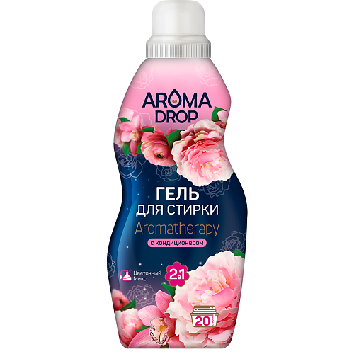

AROMA DROP Гель для стирки 2 в 1 Aromatherapy Цветочный микс 1000.0, Гель для стирки 2 в 1 Aromatherapy Цветочный микс