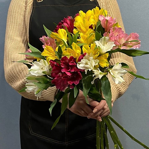 

АЗАЛИЯ FLOWER PUB Букет микс из 9 Альстромерий, Букет микс из 9 Альстромерий