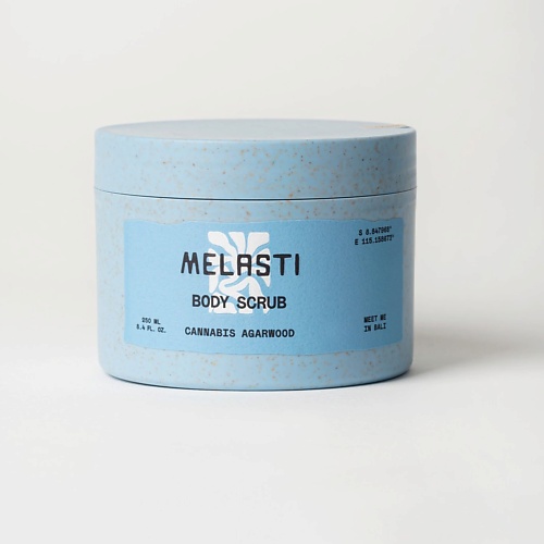 

MELASTI Солевой скраб для тела Melasti Cannabis Agarwood 250.0, Солевой скраб для тела Melasti Cannabis Agarwood