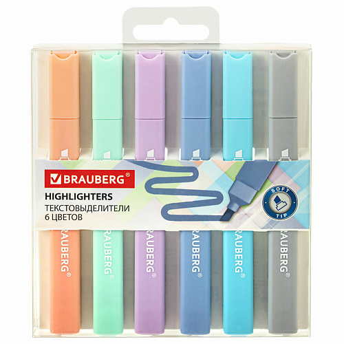 

BRAUBERG Набор текстовыделителей Macaroon, Набор текстовыделителей Macaroon