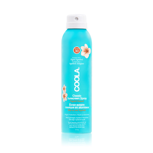 

COOLA Солнцезащитный спрей для тела "Тропический кокос" SPF30 177.0, Солнцезащитный спрей для тела "Тропический кокос" SPF30
