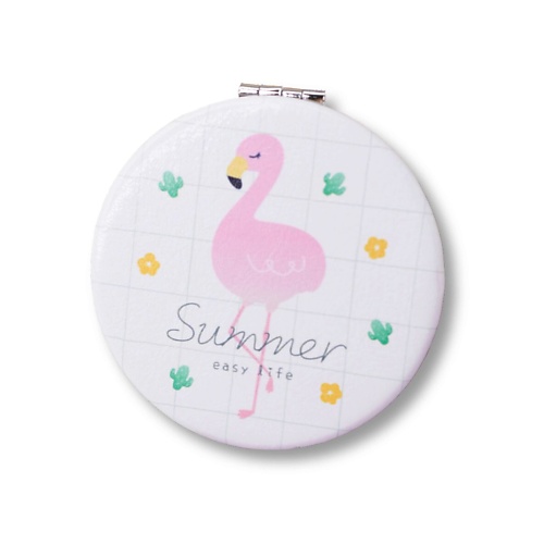 

ILIKEGIFT Зеркало складное "Flamingo summer one white" с увеличением, Зеркало складное "Flamingo summer one white" с увеличением