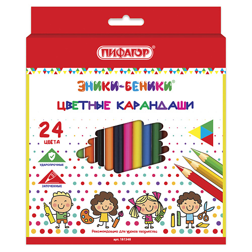 

ПИФАГОР Карандаши цветные ЭНИКИ-БЕНИКИ, Карандаши цветные ЭНИКИ-БЕНИКИ
