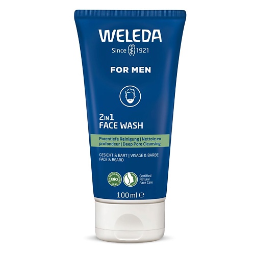 

WELEDA Мужской гель для умывания 2in1 Face Wash 100.0, Мужской гель для умывания 2in1 Face Wash