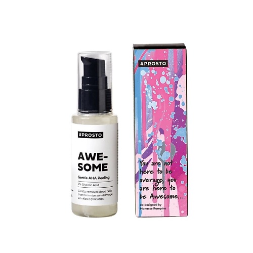 

PROSTO COSMETICS Пилинг для лица AWESOME с гликолевой кислотой 5% 50.0, Пилинг для лица AWESOME с гликолевой кислотой 5%