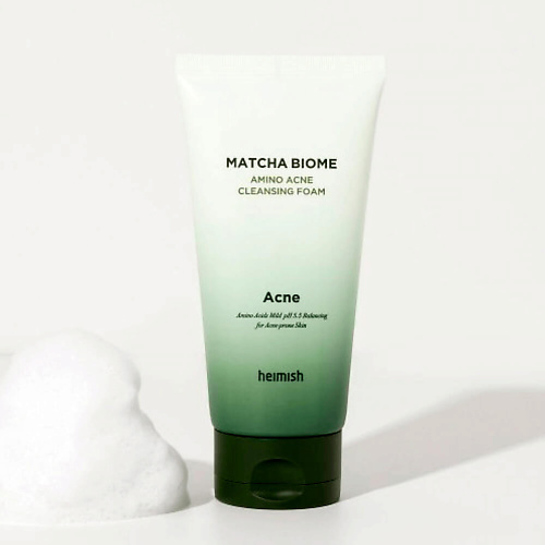 HEIMISH Пенка с матчей и пробиотиками Heimish Matcha Biome Amino Acne Cleansing Foam 150.0