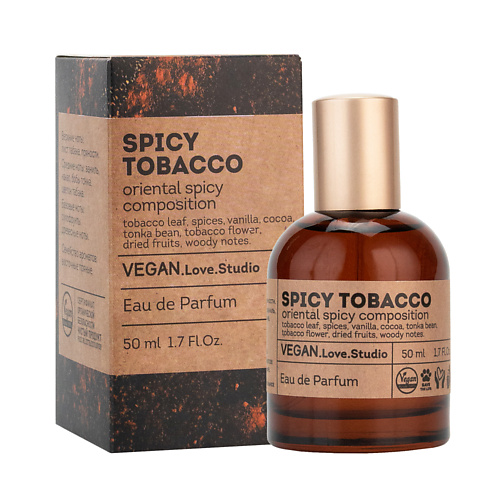 

VEGAN.LOVE.STUDIO Парфюмерная вода женская Spicy Tobacco 50.0, Парфюмерная вода женская Spicy Tobacco