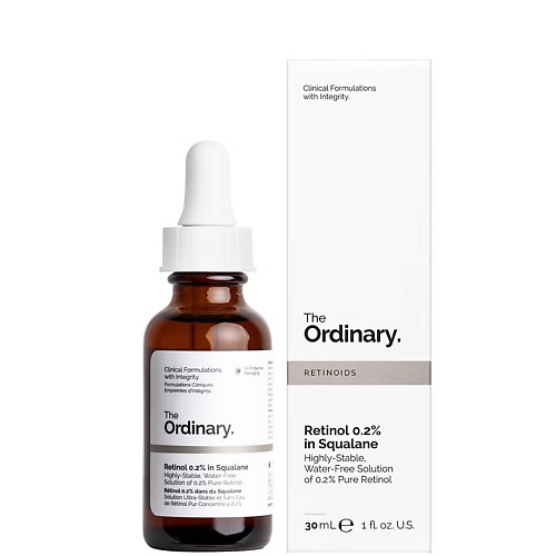 

THE ORDINARY Обновляющая сыворотка с ретинолом Retinol 0.2 % in Squalane 30.0, Обновляющая сыворотка с ретинолом Retinol 0.2 % in Squalane