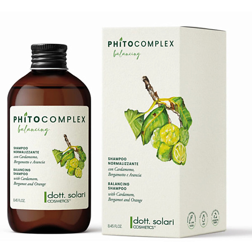 

DOTT.SOLARI COSMETICS Шампунь балансирующий Phitocomplex Balancing 250.0, Шампунь балансирующий Phitocomplex Balancing