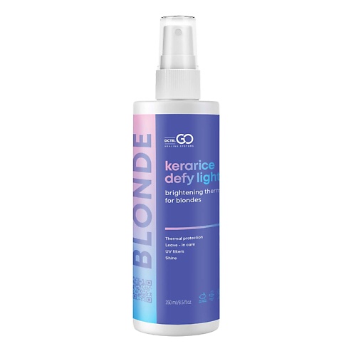 

DCTR.GO HEALING SYSTEM Спрей для защиты и блеска волос Kerarice Defy Light for Blondes 250.0, Спрей для защиты и блеска волос Kerarice Defy Light for Blondes
