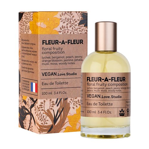 Туалетная вода VEGAN.LOVE.STUDIO Туалетная вода женская Fleur-a-Fleur пион жасмин дерево