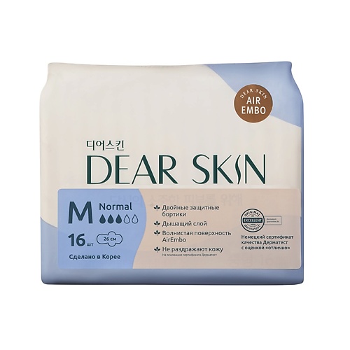 

DEAR SKIN Прокладки гигиенические Air Embo Regular, Прокладки гигиенические Air Embo Regular