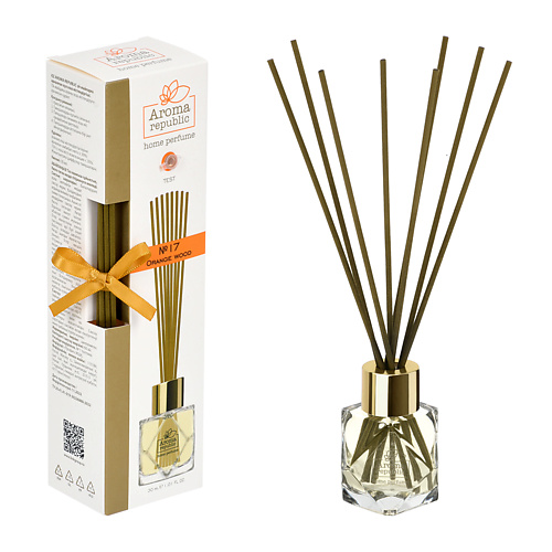

AROMA REPUBLIC Ароматический диффузор в стеклянном флаконе,"№17 Orange wood" 30, Ароматический диффузор в стеклянном флаконе,"№17 Orange wood"