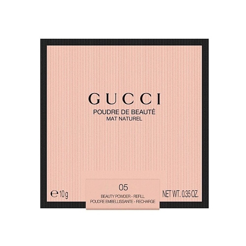 

GUCCI Матирующая пудра Poudre de Beauté Mat Naturel. Сменный блок, Матирующая пудра Poudre de Beauté Mat Naturel. Сменный блок