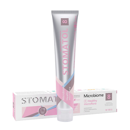 

STOMATOL Microbiome зубная паста с пробиотиком для восстановления микрофлоры полости рта 100.0, Microbiome зубная паста с пробиотиком для восстановления микрофлоры полости рта