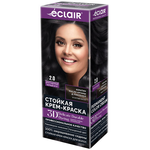ECLAIR Стойкая крем краска для волос 3D