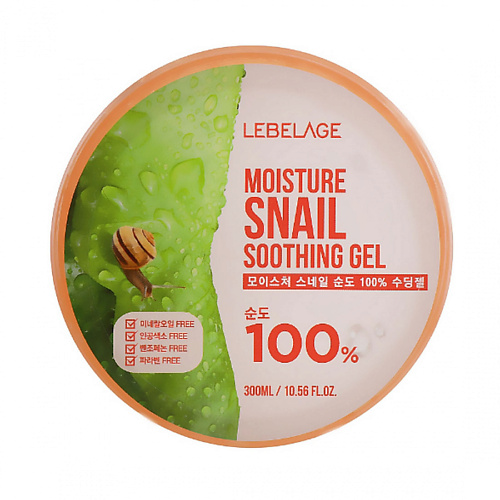 

LEBELAGE Moisture Snail 100% Soothing Gel Гель для кожи с экстрактом слизи улитки питание 300.0, Moisture Snail 100% Soothing Gel Гель для кожи с экстрактом слизи улитки питание