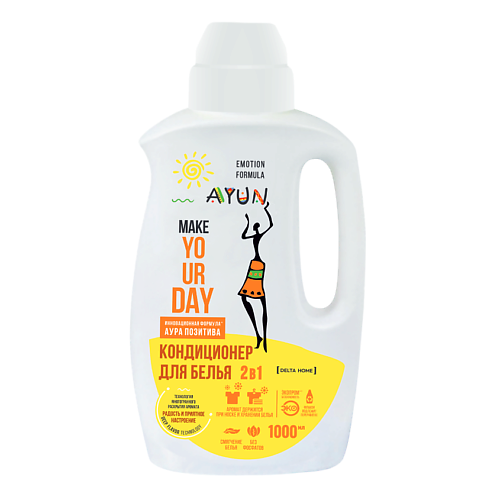 

DELTA HOME Кондиционер парфюм для белья Аура Позитива 2 в 1 Emotion Formula "Ayun" 1000.0, Кондиционер парфюм для белья Аура Позитива 2 в 1 Emotion Formula "Ayun"