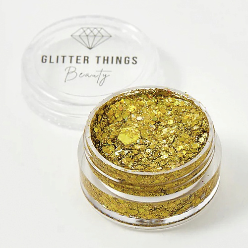   Летуаль GLITTER THINGS Глиттер Гель Блёстки для глаз, лица и тела Золотой Маскарад