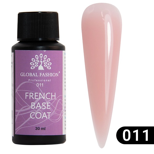 

GLOBAL FASHION Камуфлирующая база для ногтей French Rubber Base 30, Камуфлирующая база для ногтей French Rubber Base