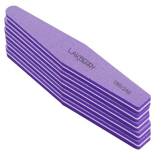 

GET THE REASON LAKBERRY Пилка-баф для шлифовки ногтей ромб 180/240, 5 шт, Пилка-баф для шлифовки ногтей ромб 180/240, 5 шт