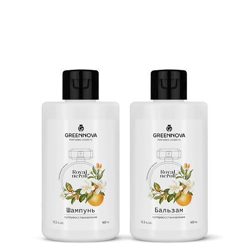GREENNOVA Косметический набор для поврежденных волос "Овес и цветы монарды"