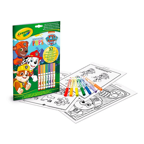 

CRAYOLA Набор "Щенячий патруль": Раскраска + Смываемые фломастеры, Набор "Щенячий патруль": Раскраска + Смываемые фломастеры