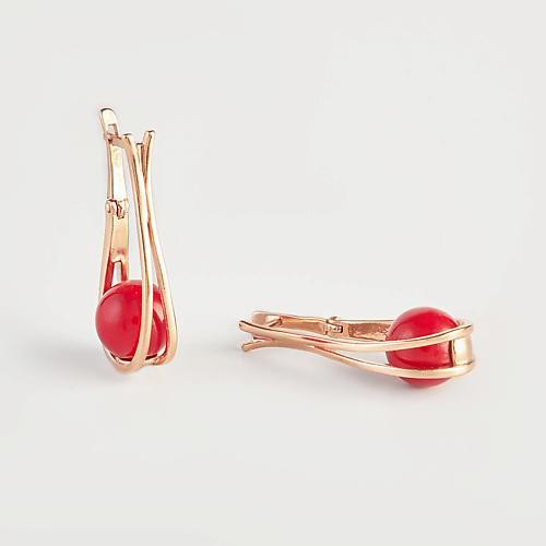 

SHINE & BEAUTY Серьги с жемчугом покрытые золотом, Серьги с жемчугом покрытые золотом