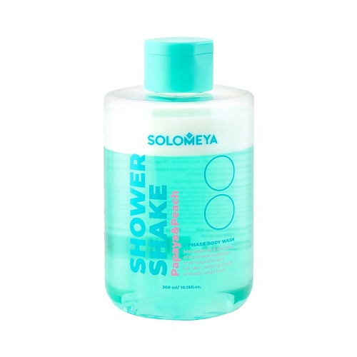 

SOLOMEYA Гель-шейк для душа Shower Shake Papaya & Peach, Гель-шейк для душа Shower Shake Papaya & Peach