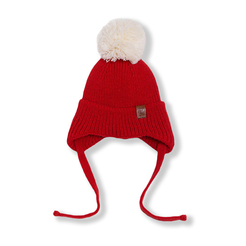 

TOUCAN FOR KIDS Шапка вязаная на завязках с помпоном (Christmas), Шапка вязаная на завязках с помпоном (Christmas)